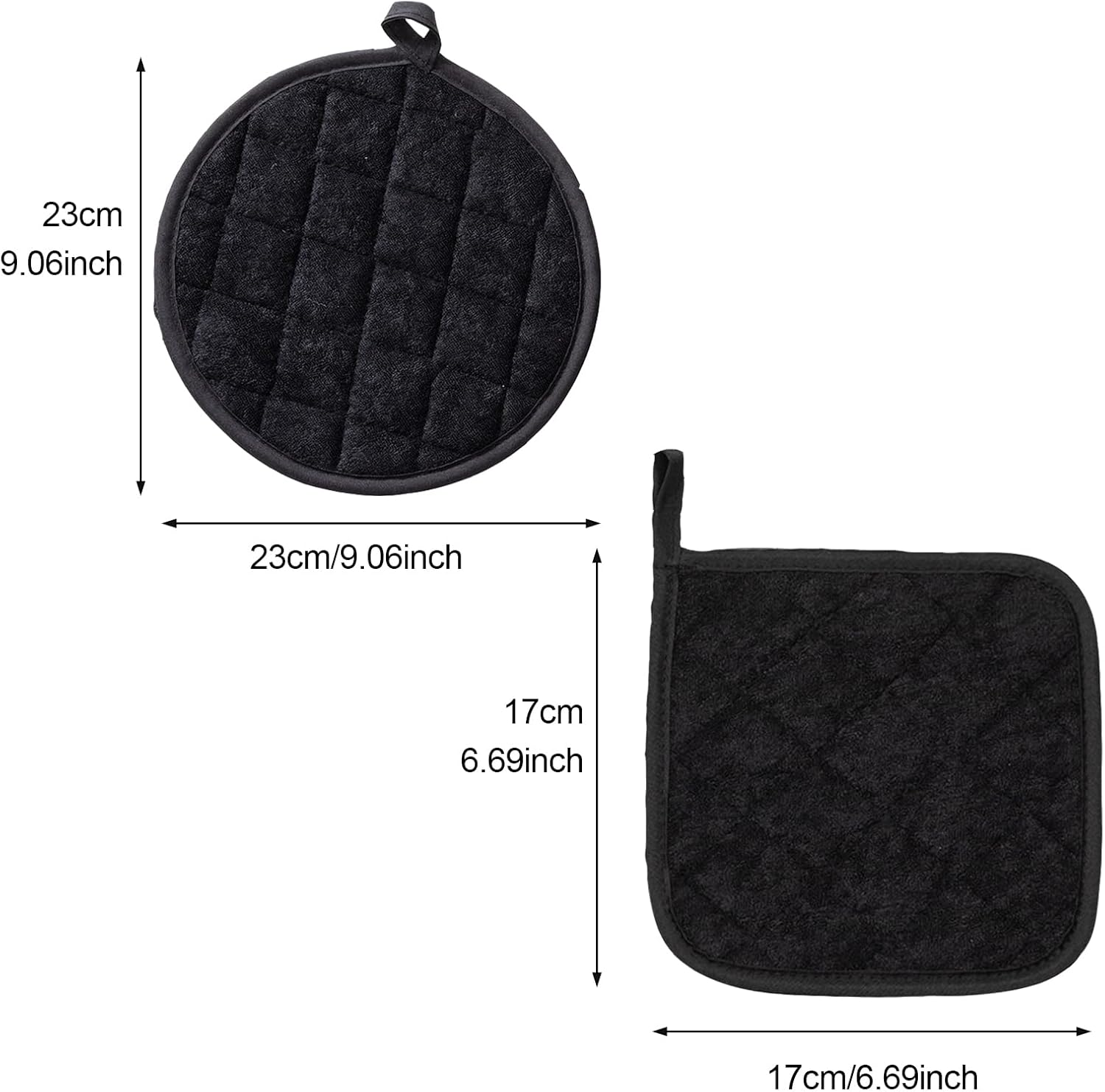 4 Pack Pot Holders for Kitchen Clearance, Hot Pads for Kitchen, Countertops, Oven Pot Holders Bulk, Potholders Sets for Kitchens Heat Resistant, Gripper Pad image number 2