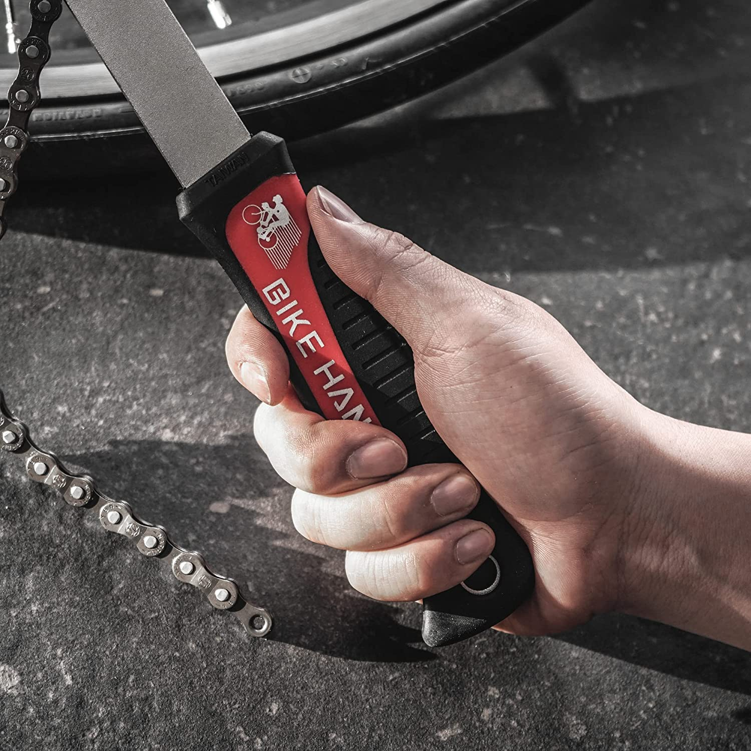 BIKEHAND Bicycle Bike Compatible with Shimano Cassette Turner Install Rotor Lockring Removal Chain Whip Tool Kit image number 4