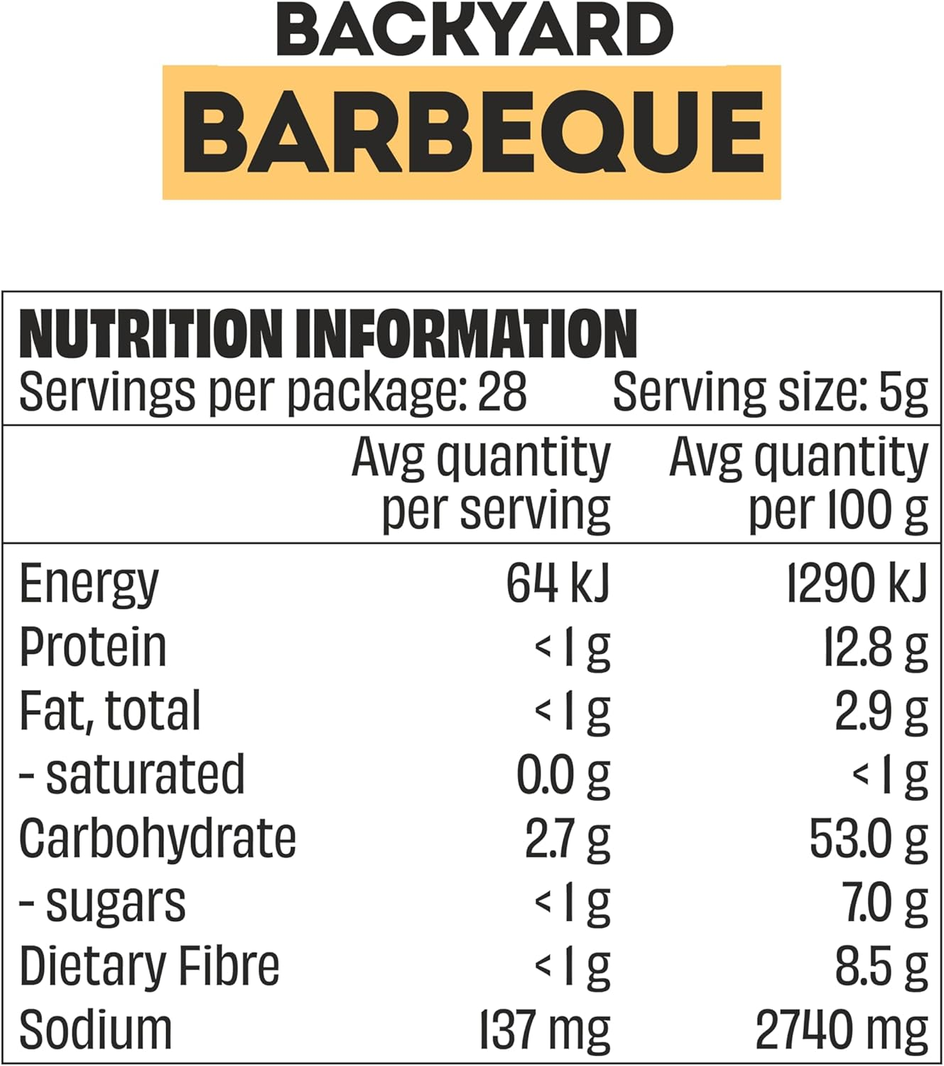 Mingle Seasoning No Nasties Backyard Bbq Seasoning