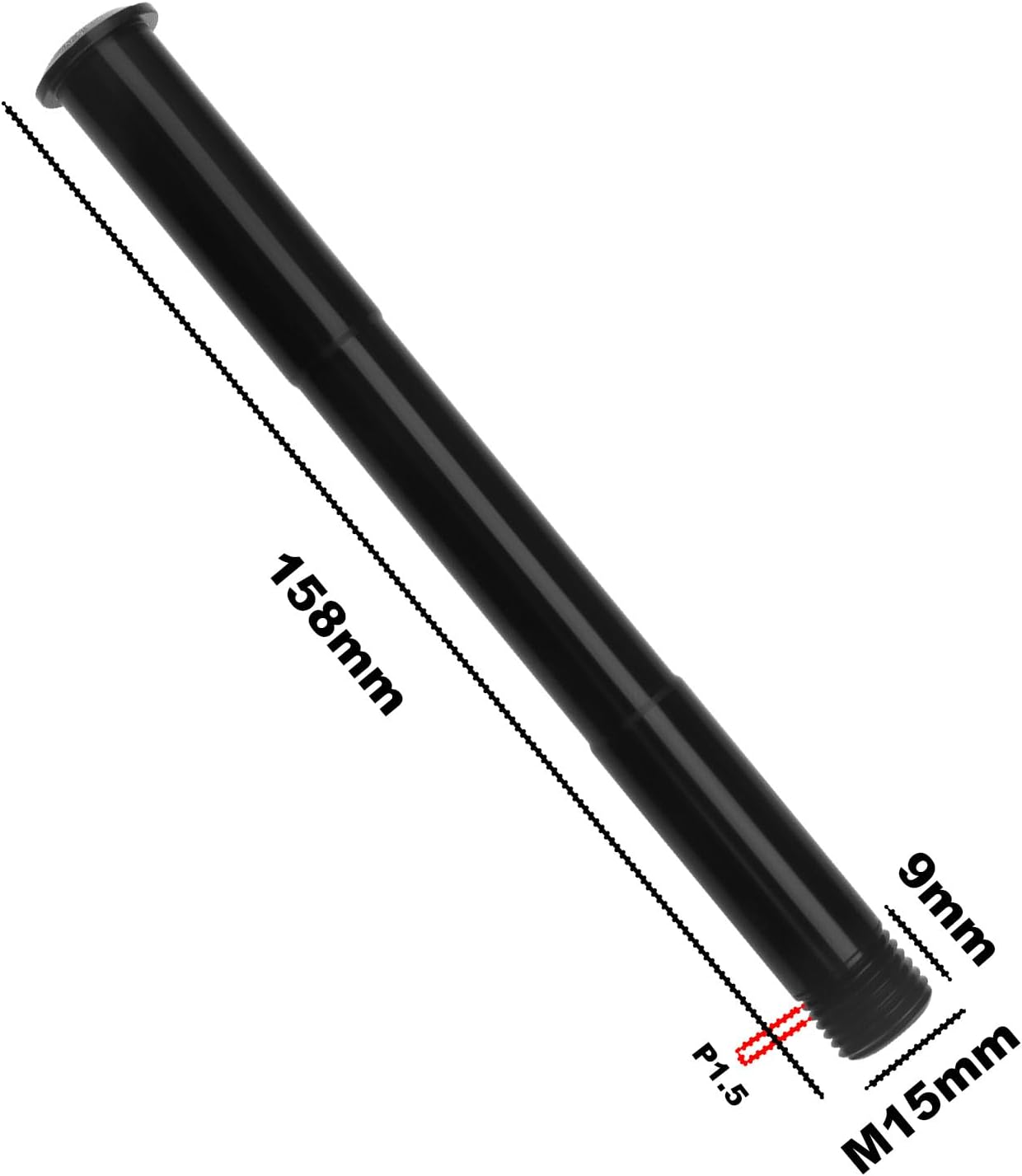 Emsea 110X15Mm Thru Axle Front Fork Thru Axle Aluminum Alloy Skewer Lever Bicycle Accessories Compatible with Rock Shox Road Bike Thru Axle image number 3