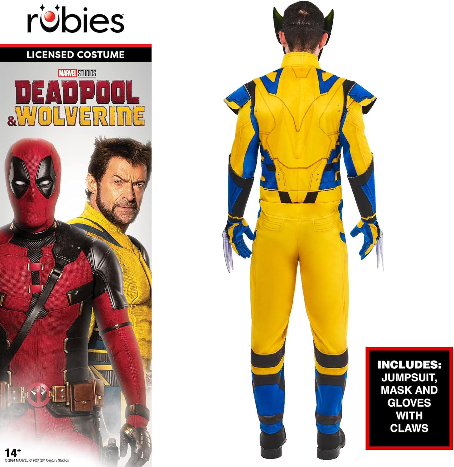Rubies Official Marvel Wolverine Costume, Adult Superhero Fancy Dress image number 5