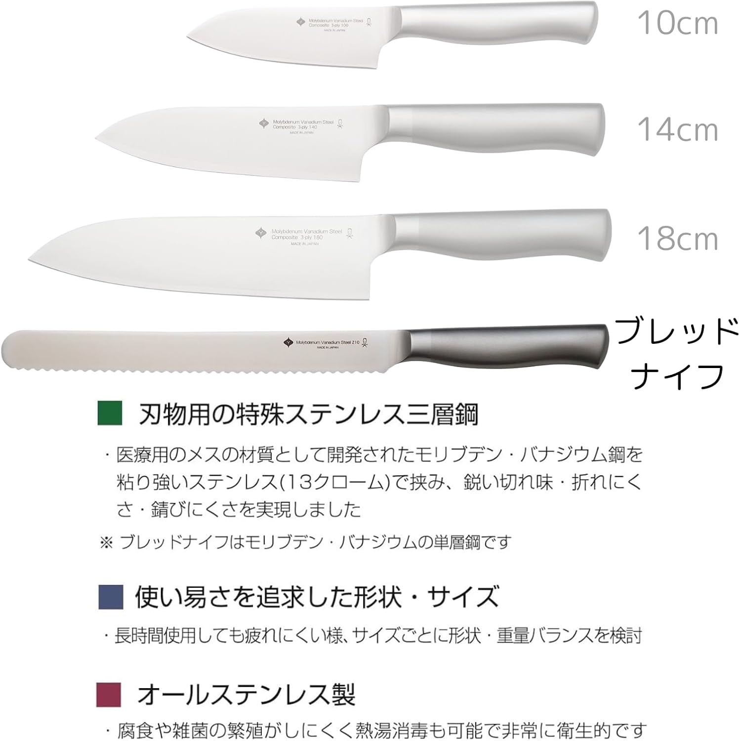 Sori Yanagi Bread Knife, Made in Japan, Stainless Steel, All Stainless Steel, Easy to Clean and Hygienic, Dishwasher Safe, Matte Finish image number 6