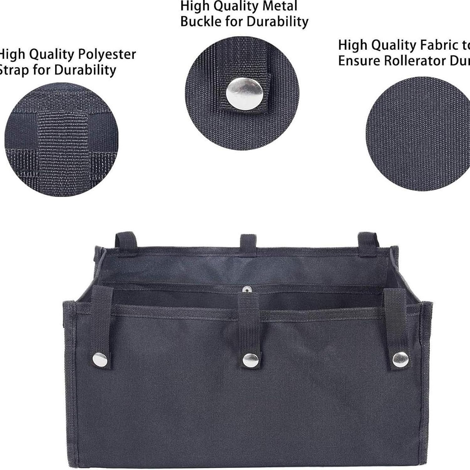 Under Seat Rollator Bag Walker Underseat Replacement Basket for Four Wheel Rollator image number 6