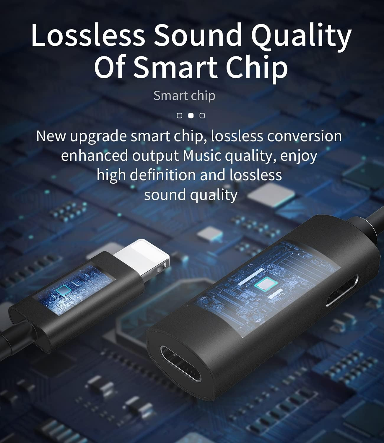 Iphone Headphone Splitter(2In1)Apple MFI Certified Dongle Dual Lightning Audio Charge Jack Adapter Aux Charging Cable Adaptador Para for 14 13 12 11 Pro Max Mini Xs X 7 8 plus Music Earphone Converter image number 1