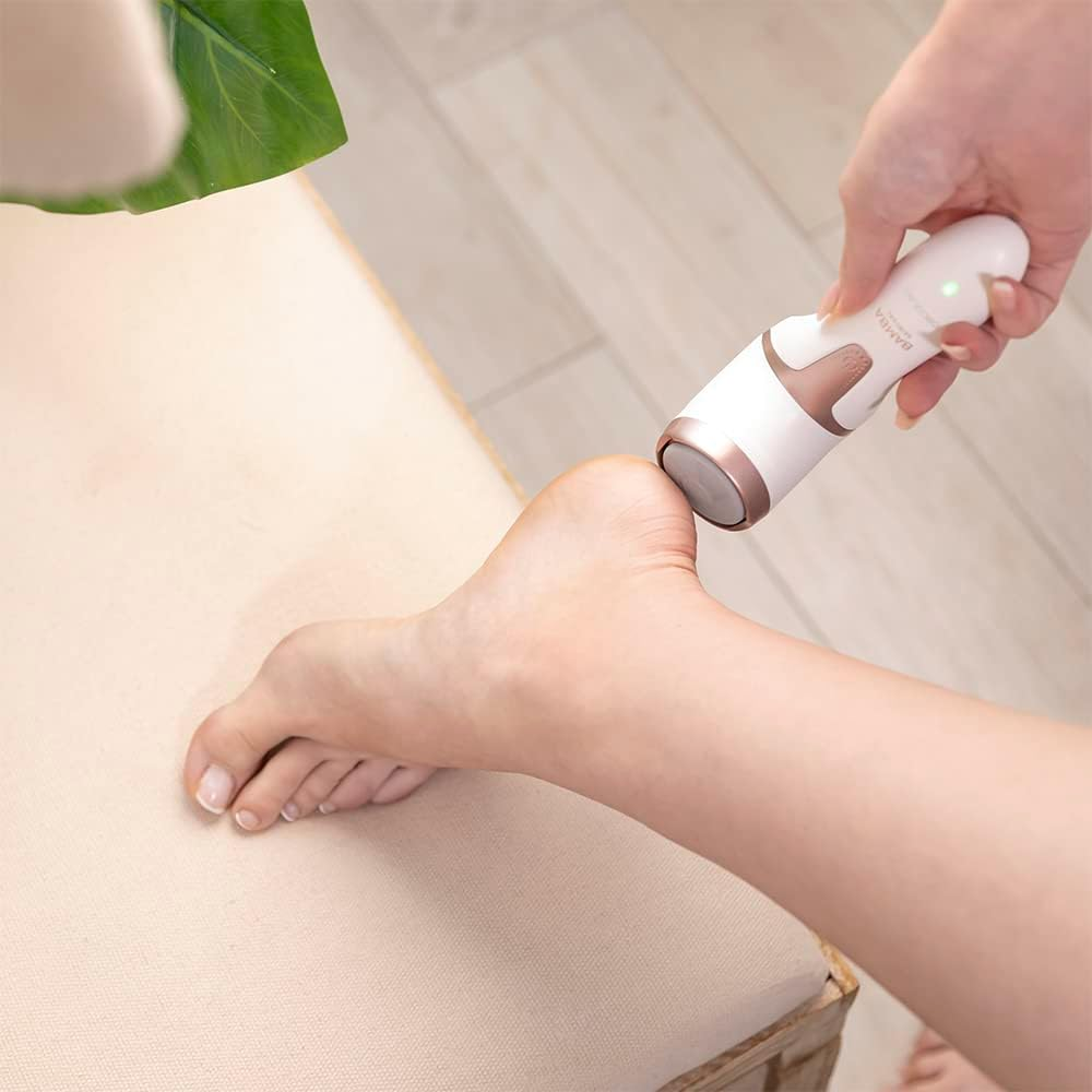 Cecotec Bamba Skincare Electric Foot File, Rechargeable Lithium Battery, Running Time 100 Minutes, Suction and Tank Function, 2 Modes, Includes 3 Discs with Different Grammages - White image number 2