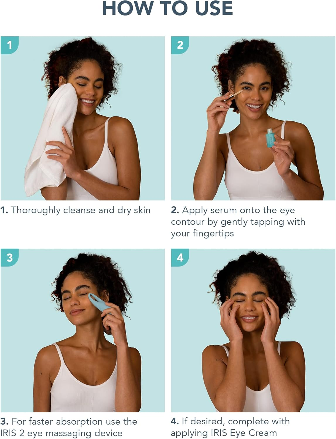 FOREO IRIS Firming PM Eye Serum - Retinol - Mushroom Extract - Vitamin E - Bakuchiol - Travel Size Eye Treatment Products - for Dark Circles, Wrinkles & Eye Bags - Fragrance Free - 15Ml