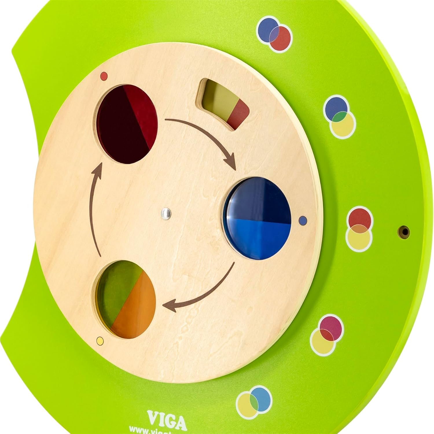 Viga Wooden Caterpillar Wall Toy, Multicolour image number 2