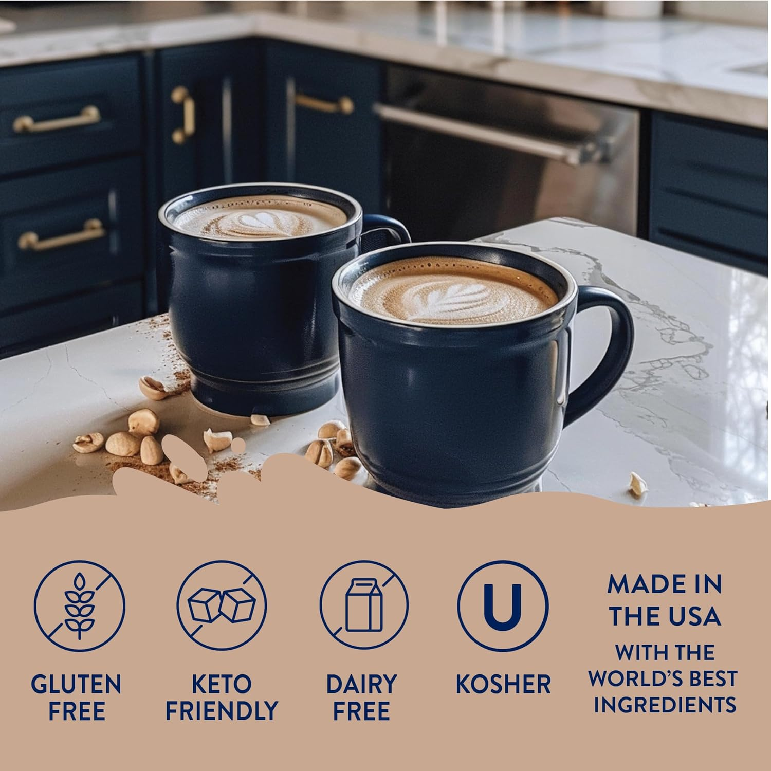 Jordan'S Skinny Syrups Sugar Free Coffee Syrup, Hazlenut Flavor Drink Mix, Zero Calorie Flavoring for Chai Latte, Protein Shake, Food and More, Gluten Free, Keto Friendly, 25.4 Fl Oz, 2 Pack image number 6