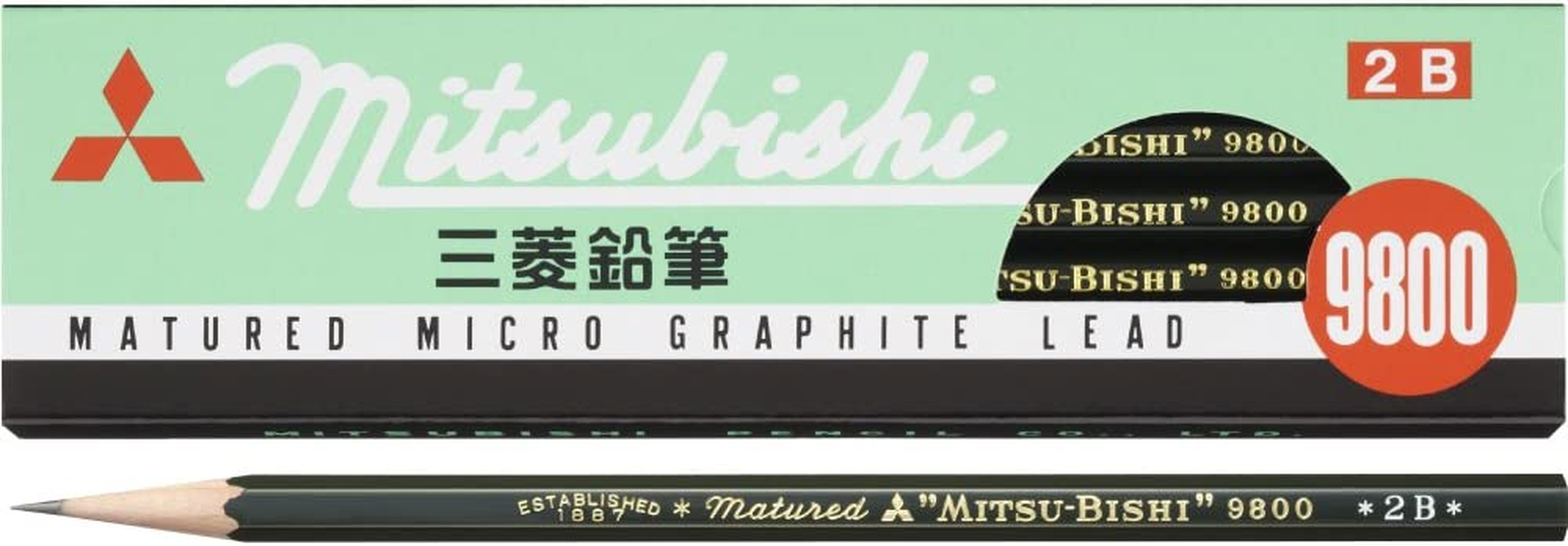 Mitsubishi Pencil 9800 HB K9800HB Pencils, 1 Dozen image number 6