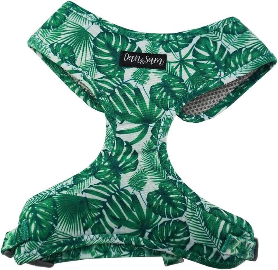 Dan & Sam Lahana Dog Harness, Medium - Adjustable, Comfortable & Secure Fit, Lightweight, Durable, Easy-To-Use - Ideal for Small Breeds, Safe Outdoor Walks