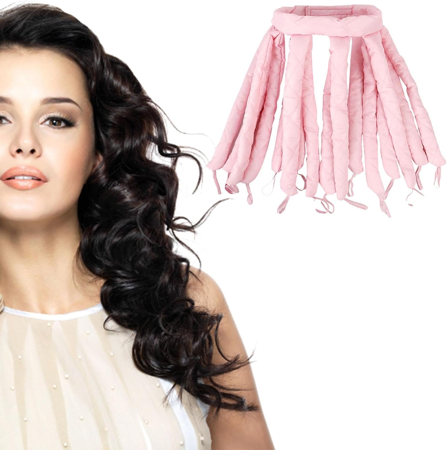 Heat-Free Curling Head Band - Curler without Heat, Curling Iron Set for Sleeping, Heat-Free Curling Headband, Heat-Free Curling Tool, Heat-Free Curling Set, Curling Iron for Sleeping, Heat-Free