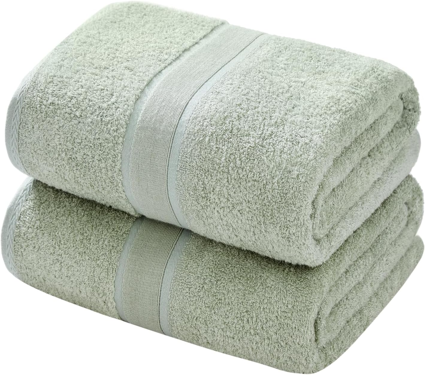 Aibaser Bath Towels, 27X54Inch - Natural, Ultra Absorbent Towels for Bathroom, Travel, Gym, Shower and Spa (6 Piece Set) (White, Bath Towels) image number 5