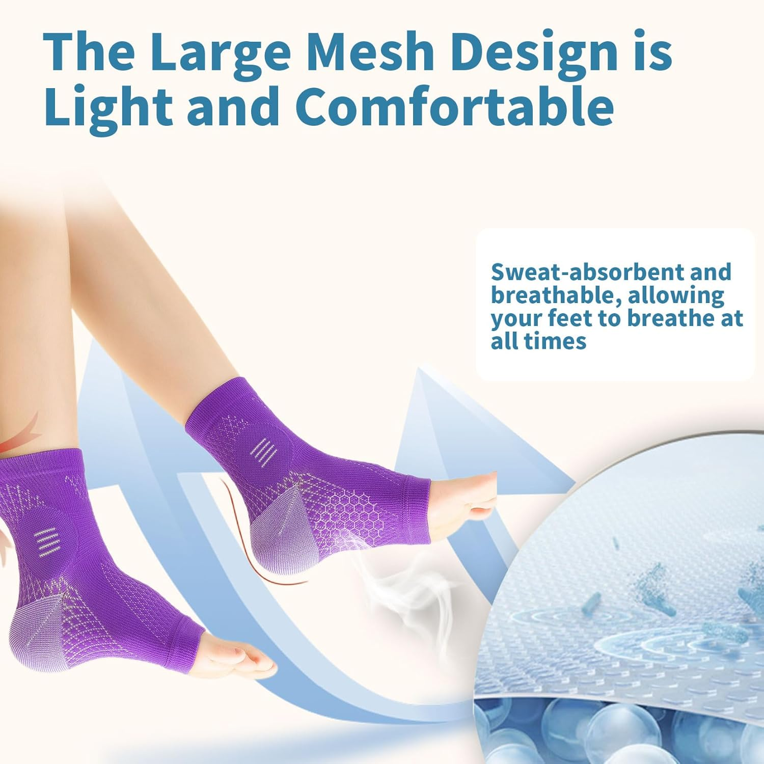 Neuropathy Socks for Men Women, Socks for Neuropathy, Neuropathy Foot Pain Relief Socks, Compression Socks image number 1