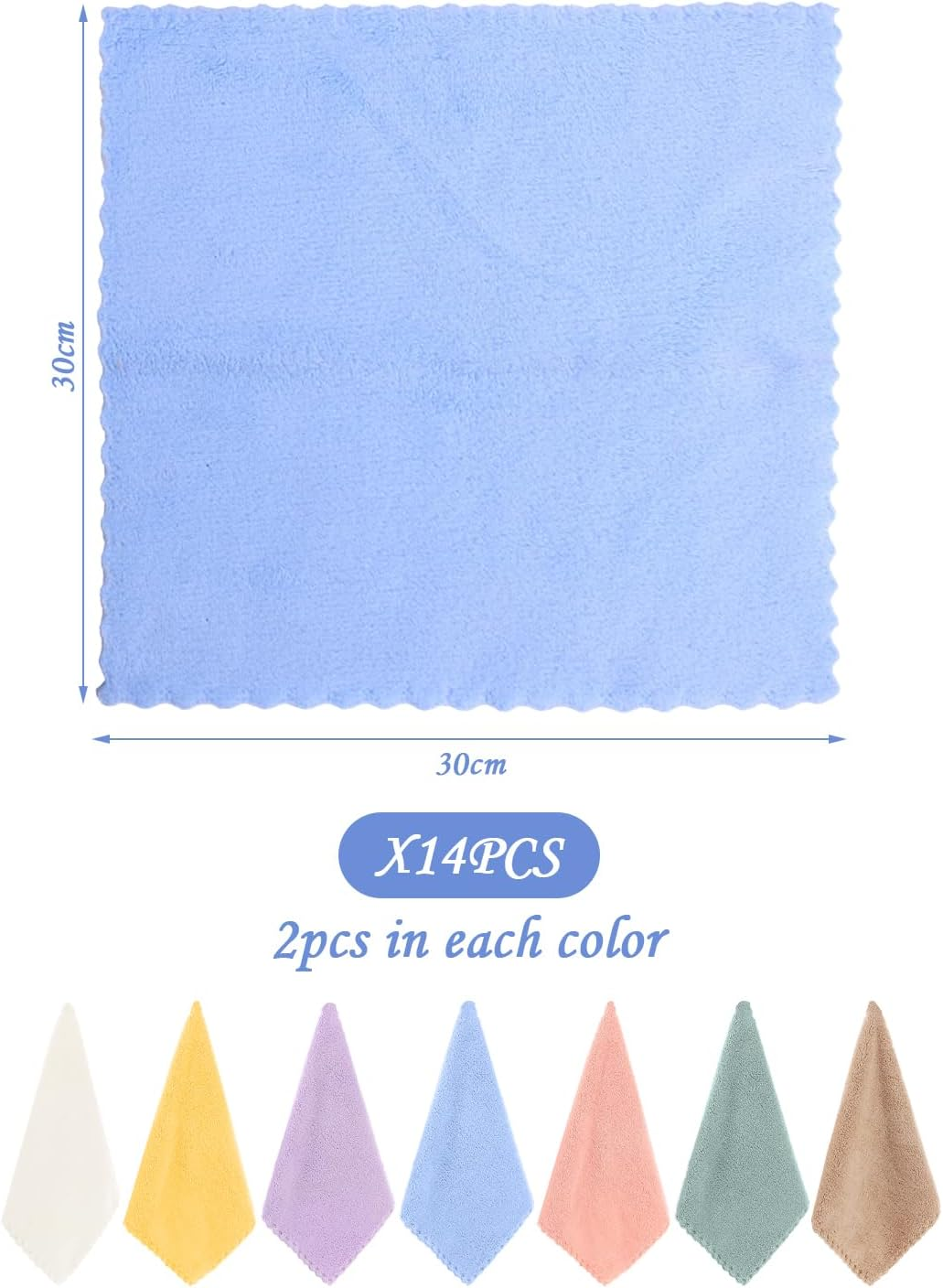 Pack of 14 Guinea Pig Plush Blanket, Soft, Absorbent Towel, Reusable Blanket, Small Animal Bed Blanket