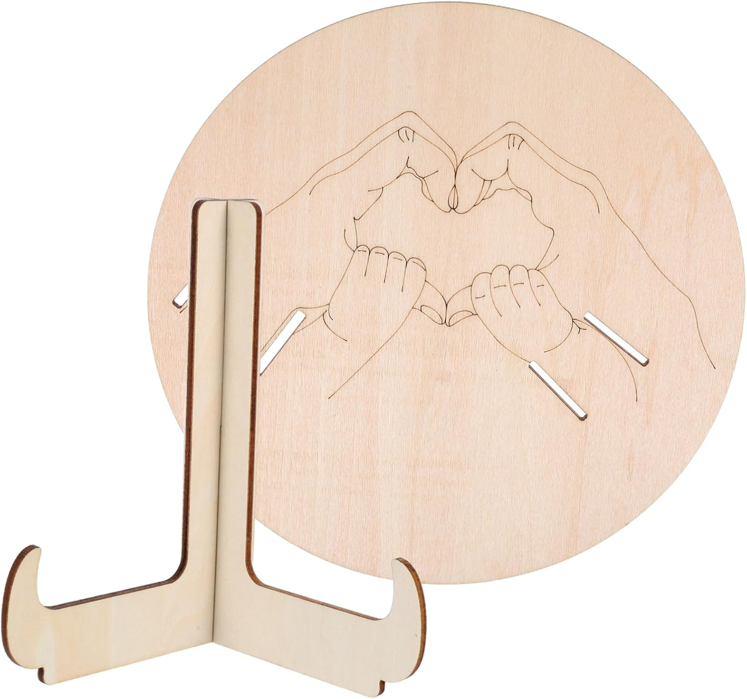 Wooden Newborn Bracelet Holder Hospital Birth Announcement Sign Stand Nursery Shower image number 6