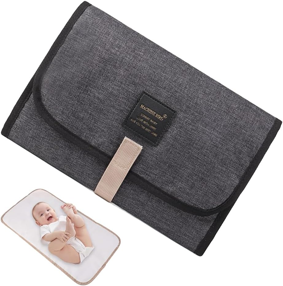 Full Body Portable Changing Pad,Baby Diaper Changing Mat Made Easy to Wipe Changing Pad for Travel or at Home Use, Lightweight and Foldable Mat That Perfectly Fits into Any Diaper Bag (Pink)