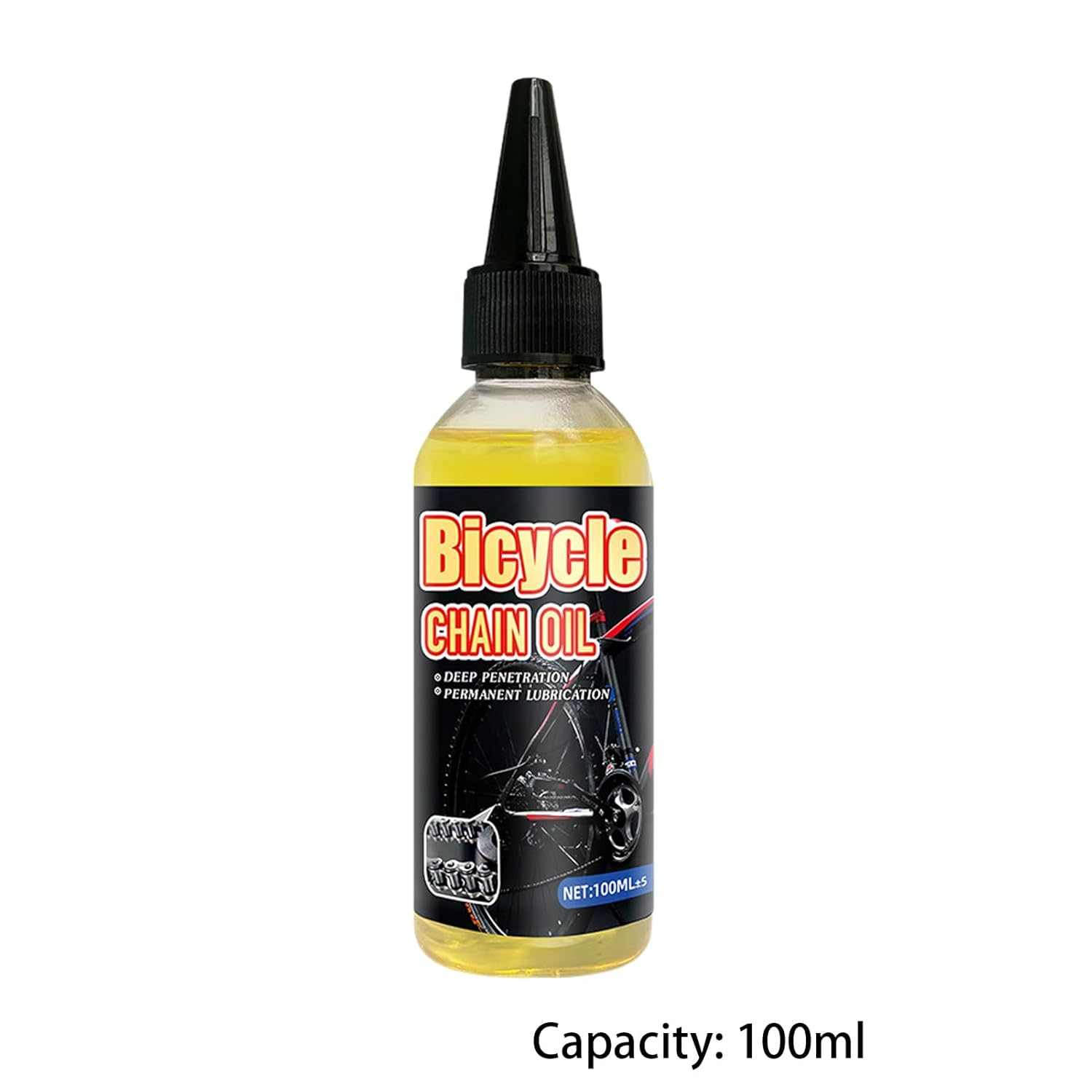 Bicycle Chain Lubricant - 100Ml Long Lasting Bike Chain Oil | All-Weather Bike Oil, Waterproof Bike Lube for All Bike Chains, Friction Reduction, Improved Wattage Output Borato image number 6
