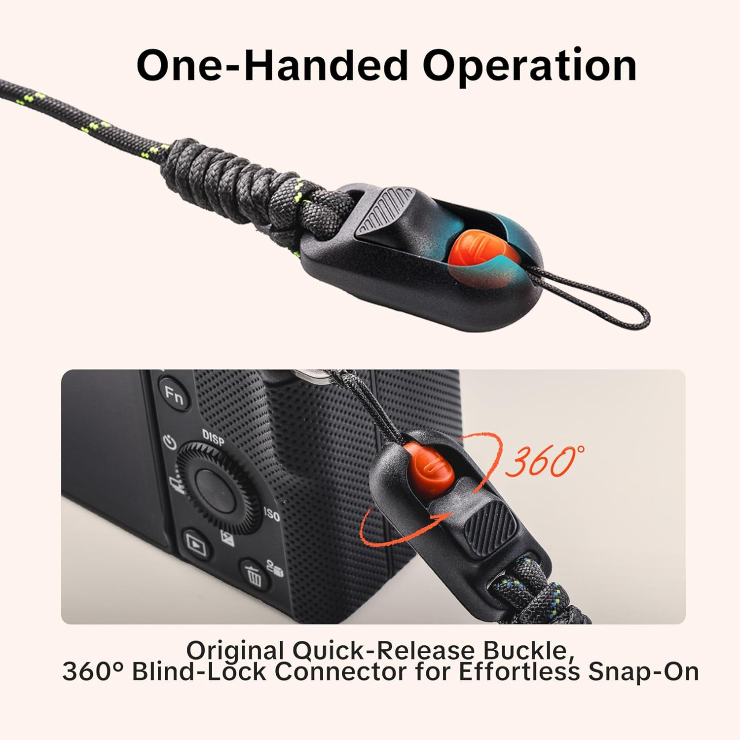 PGYTECH Camera Strap Slim for Mirrorless - Leather Harness Quick Release Adjustable Camera Neck Shoulder Strap for Compact Instant Camera and Smartphone (Trendy, Lilac Purple) image number 4