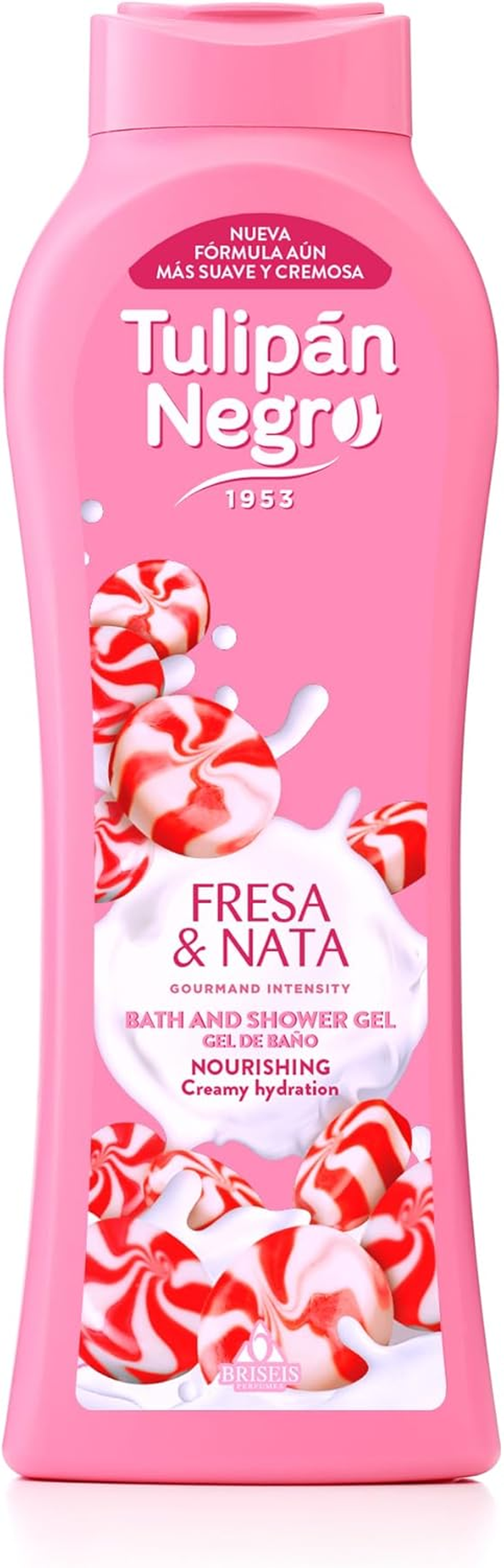 Black Tulip Shower Gel Strawberries and Cream Pink Sweet 720 Ml