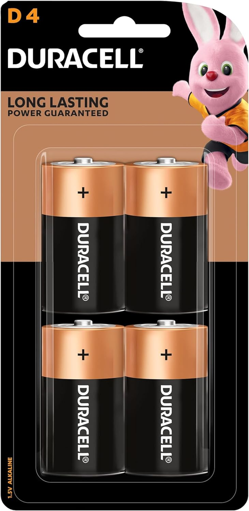 Duracell Coppertop Alkaline D Battery, 4 Pack image number 2
