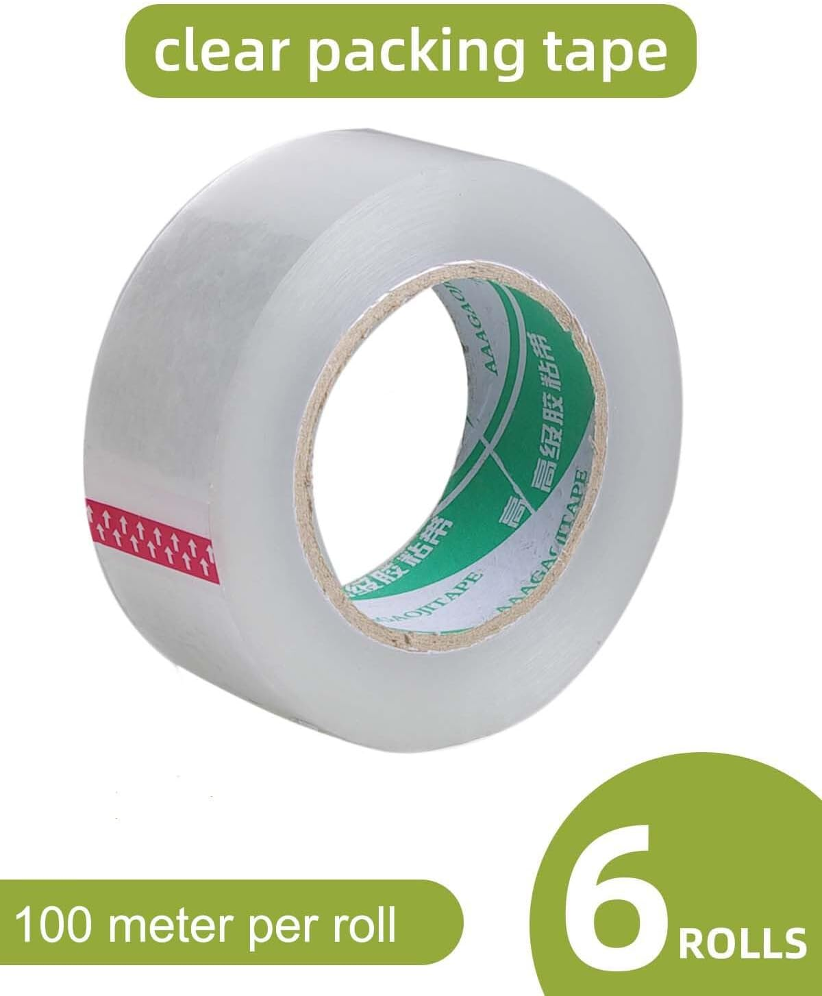 6 Rolls 150M Clear Packing Tape Sealing Tape 150M X 45Mm image number 1