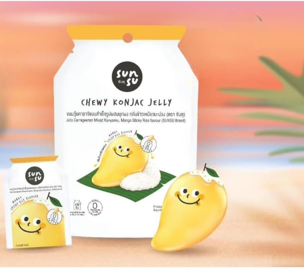 Sunsu Chewy Jelly Mango Sticky Rice Flavour 96G image number 3