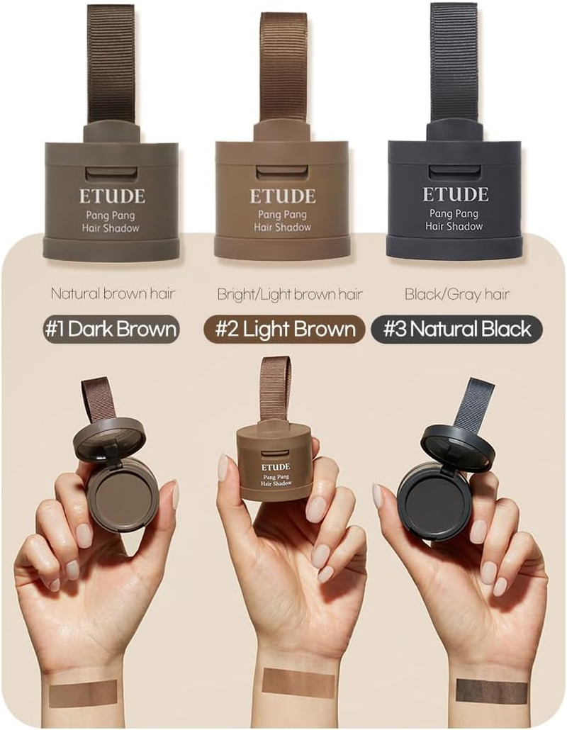 ETUDE Pompoms Hair Shadow Natural Black/Waterproof/Facial Makeup Hairline Hair Thin Hairline Powder image number 1