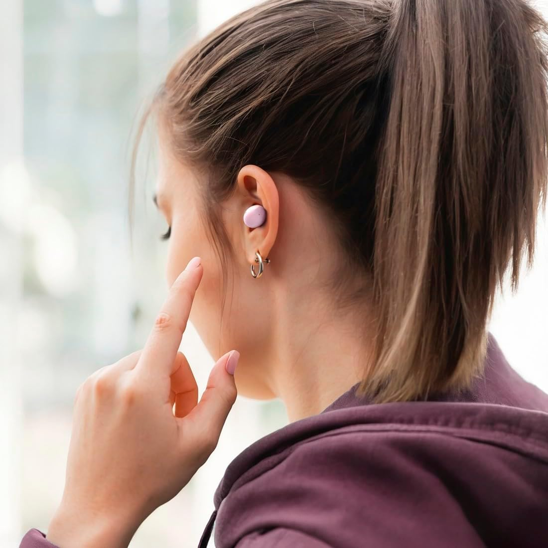 Hama Freedom Buddy II True Wireless Earbuds, ENC, Pink image number 1