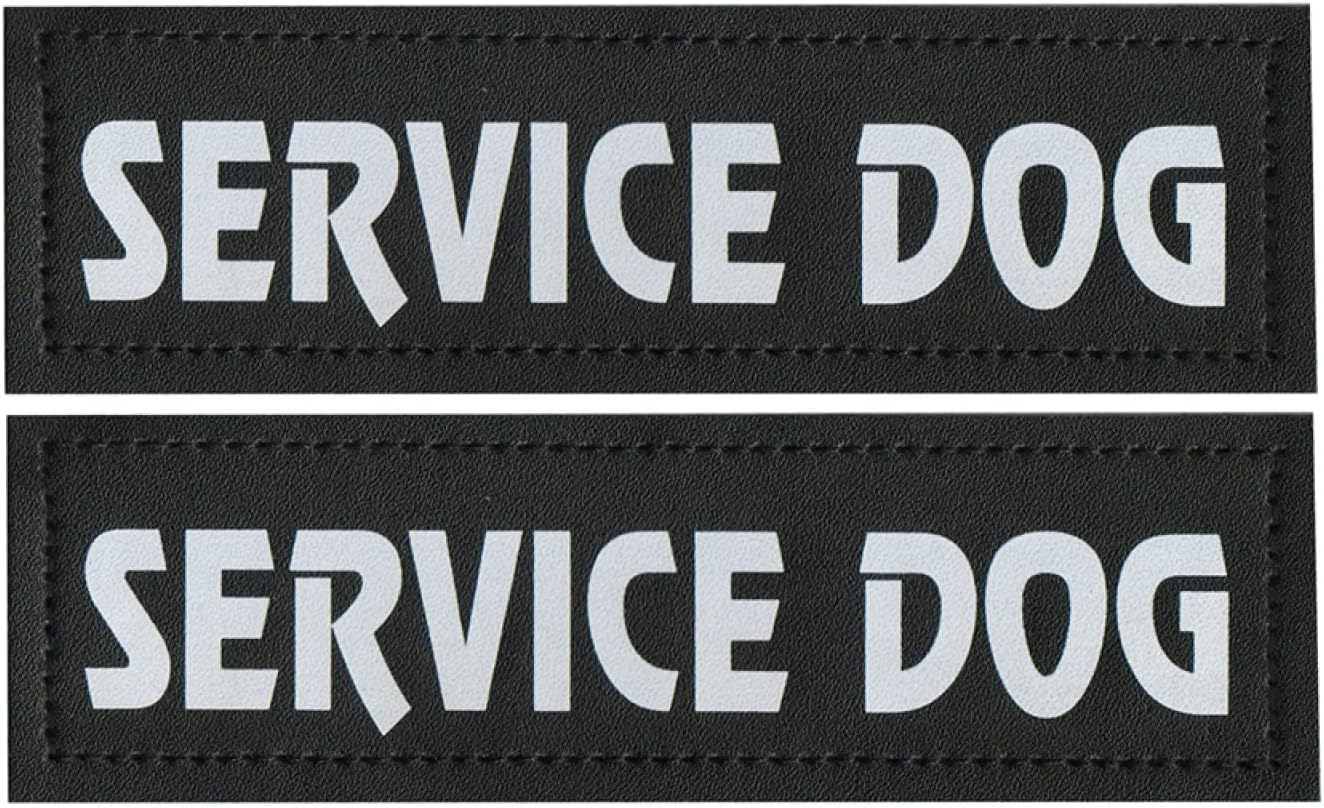 Personalized Cat and Dog Harness Labels Stickers Custom Engraved Cat and Dog Harness Labels Pet Harness DIY Name Tags,Service Dog,11X3Cm