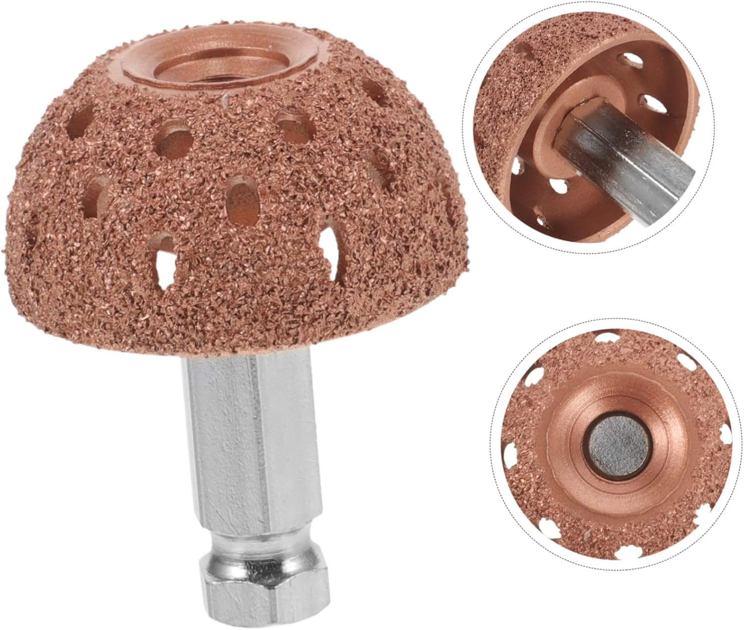 HEALEEP Buffing Wheel with Linking Rod 38Mm Bowl Grinding Head Tire Buffer Low Speed Rod 2Pcs Auto Tire Repair Kit for Automotive Wheels and Tyre Maintenance image number 2