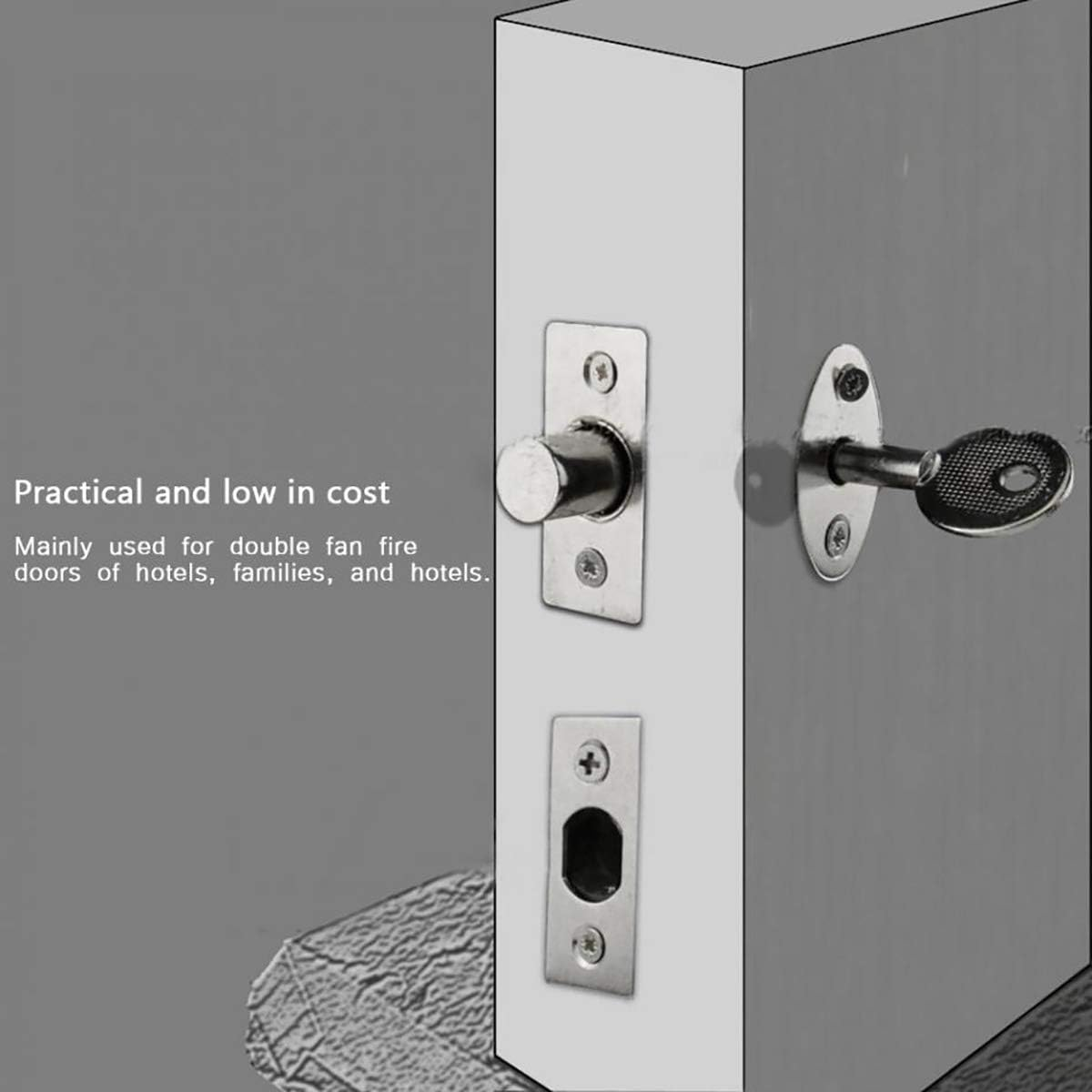 1/2X Security Door Bolts with Star Key Strong Security Dead Lock for Doors and Windows image number 1
