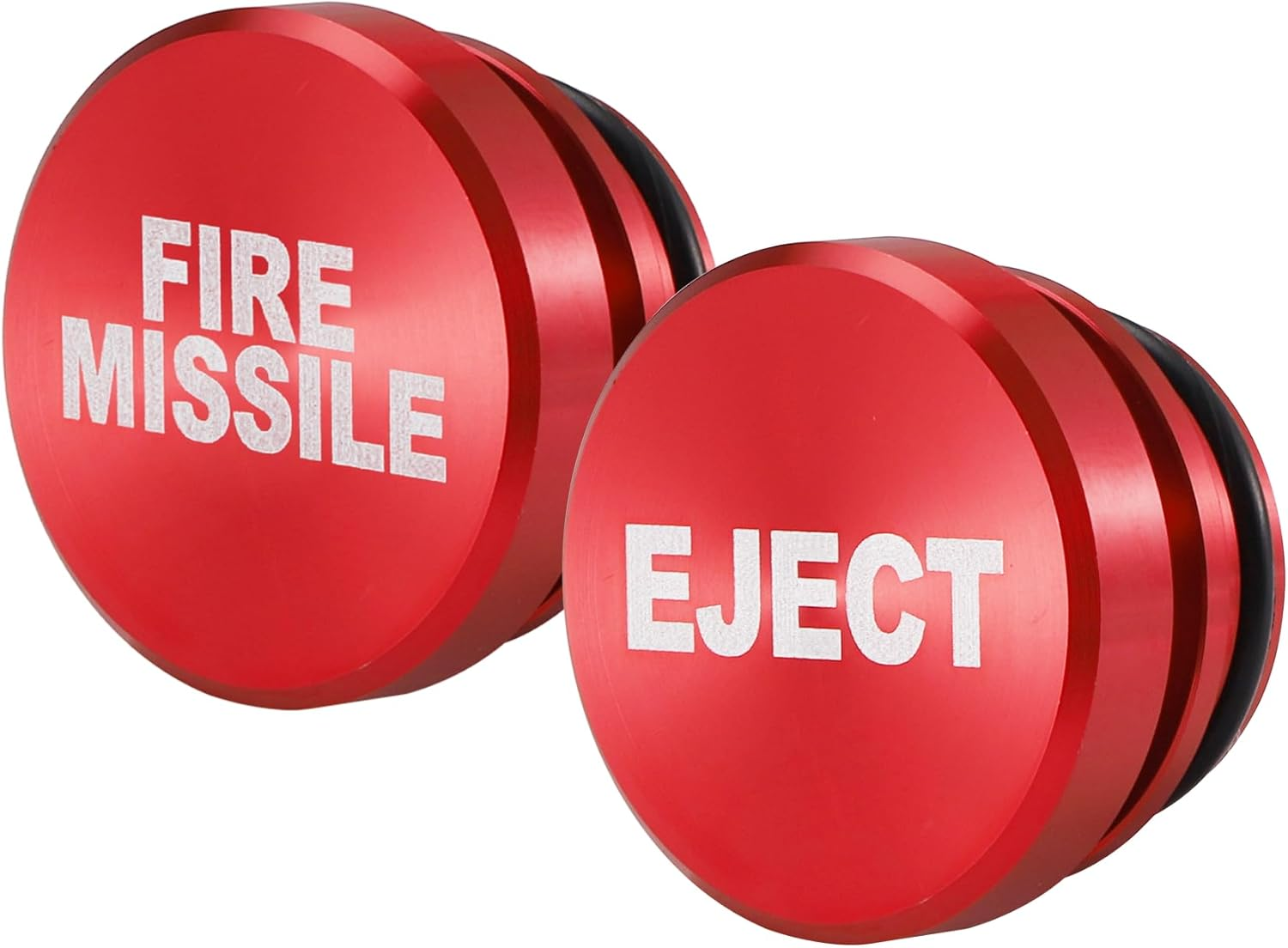 UYYE Cigarette Lighter Plug Billet Aluminum Dustproof Plug,Fire Missile Button,Car Interior Accessories Fits Most Automotive Vehicles and Boats with Standard 12 Volt Power Source,Red