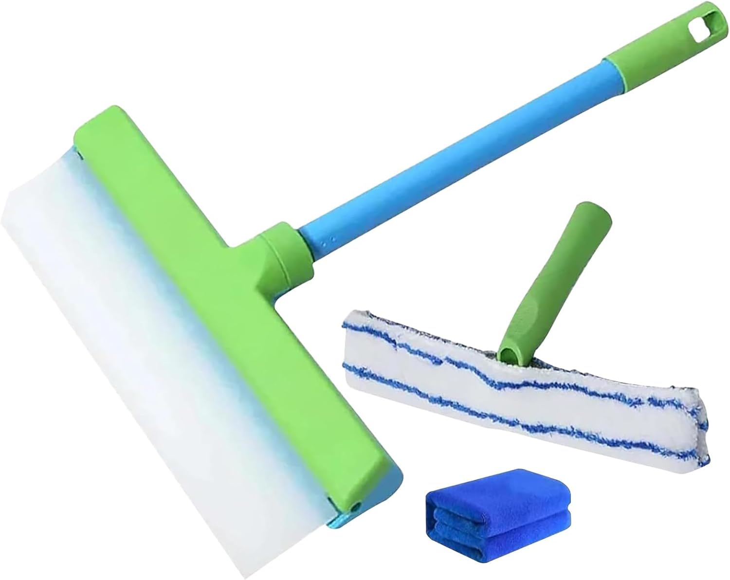 Blade Window Cleaning Kit, Aqua Blade Squeegee, Silicone Window Squeegee Kit, 3 in 1 Window Cleaning Scraper for Shower Glass Mirror Door Car image number 2