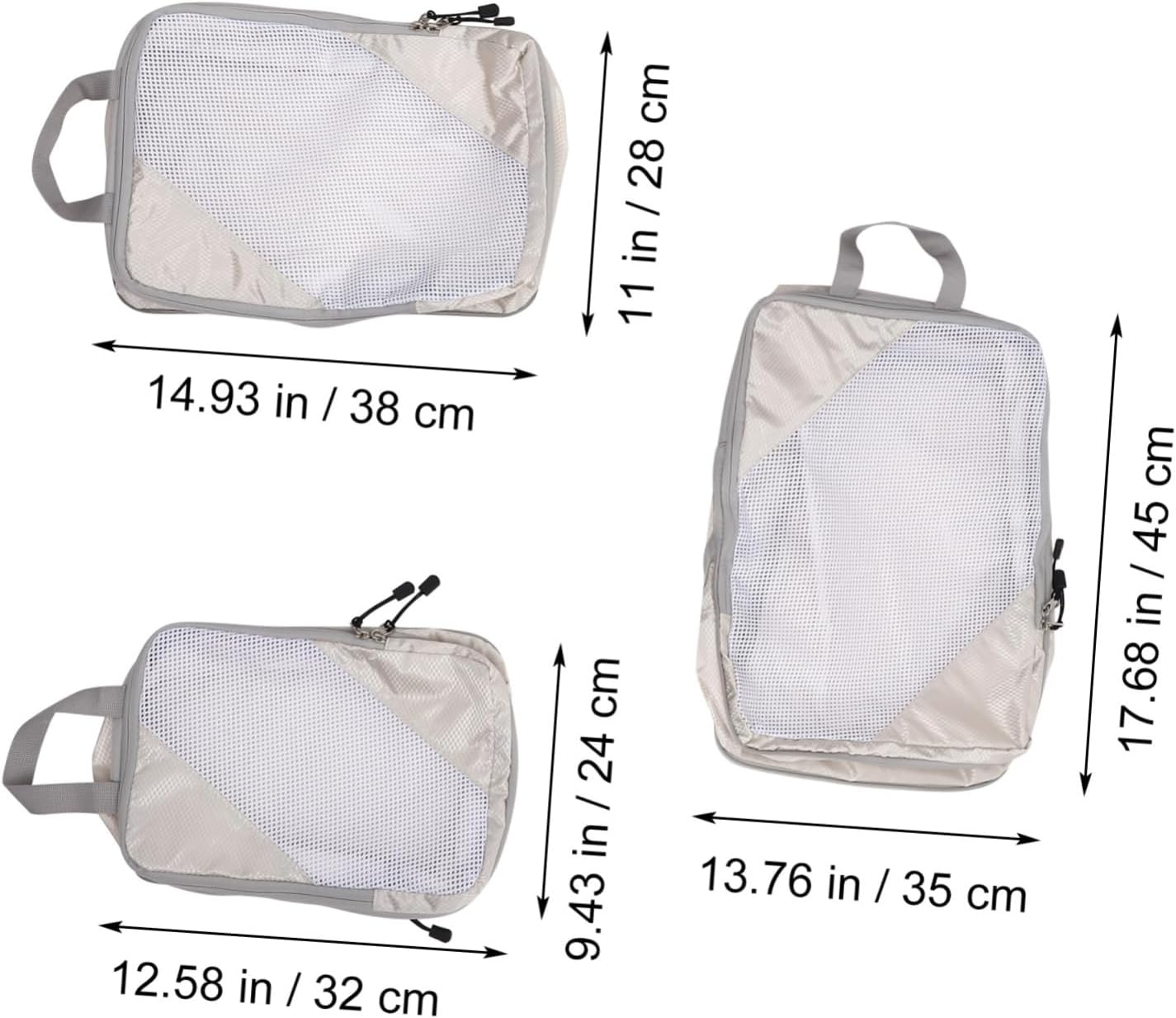 6Pcs Compression Packing Cubes Travel Organizers Expandable Luggage Organizer Bags Multi-Functional Design for Clothes Toiletries Material for Business Trips image number 6