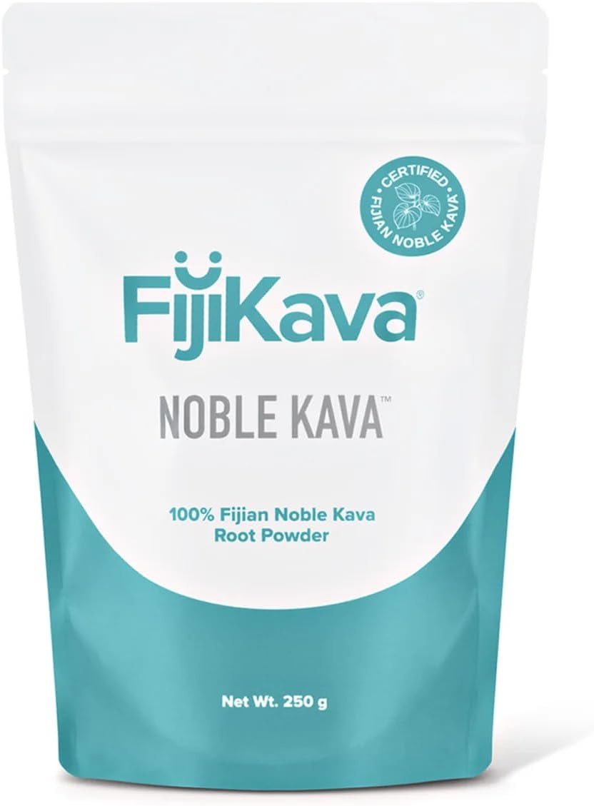 Fijikava Instant Kava Extract Powder from 100% Certified Noble Instant Kava Powder from Fiji - Promotes Restful Sleep, Supports Relaxation; Calms & Soothes the Nerves, (250G)