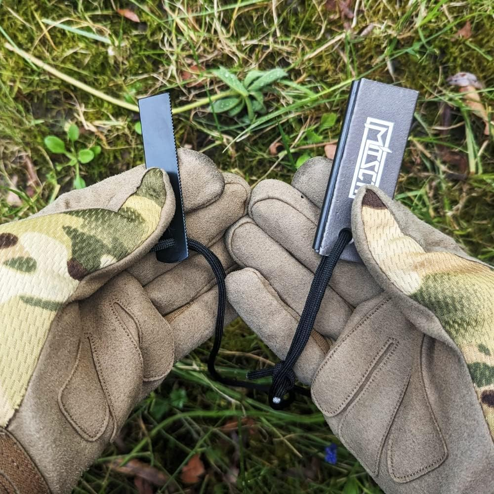 Flint Fire Steel Magnesium Flint Outdoor Bushcraft Survival Equipment Magnesium Block Fire Starter Hiking Camping Campfire Food Cooking Fire Steel Outdoor Army image number 4