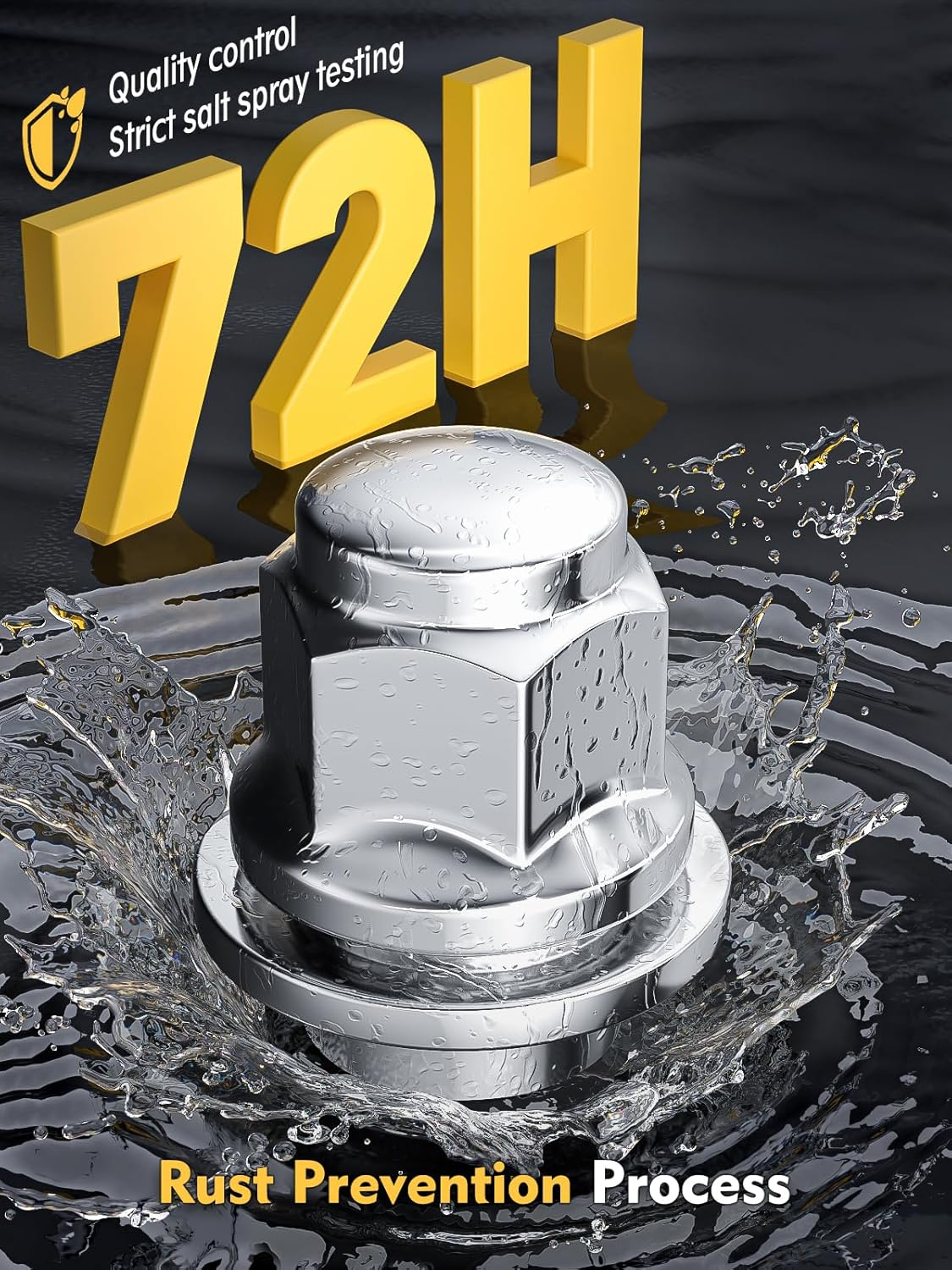 MIKKUPPA M12X1.5 Lug Nuts - 20Pcs One-Piece Chrome OEM Style Mag Seat Lug Nuts - Replacement for Toyota Avalon Camry Corolla Highlander, Lexus Scion Mitsubishi Pontiac Factory Wheels image number 6