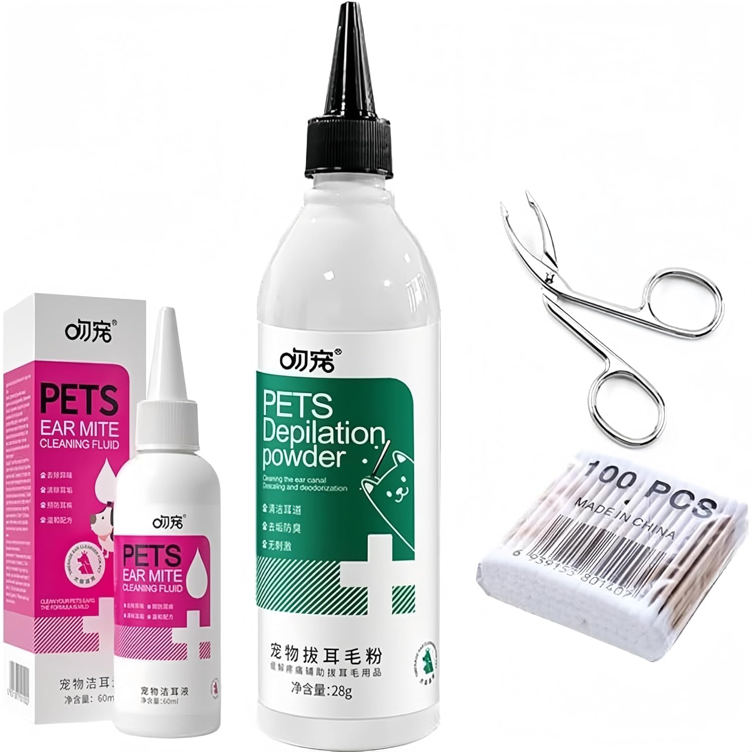 Pet Ear Cleaning Powder - Ear Hair Removal Powder - Keep Your Pet'S Ears Clean and Healthy (A) image number 5