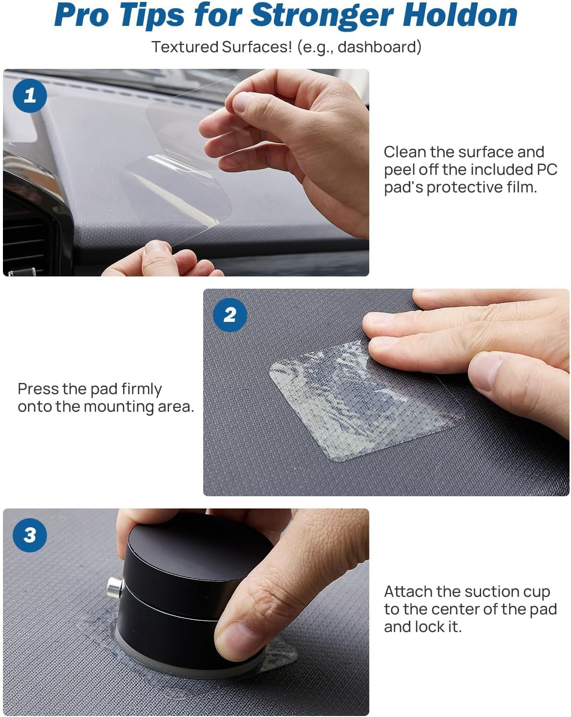 JOYTUTUS Shower Phone Holder, Reusable Suction Cup Phone Mount for Shower, Mirror, Kitchen, Window & Bathroom, Shower Phone Mount Compatible with Iphone 16, 15, 14, 13, 12 & All Phones,Black,1 Pack image number 3