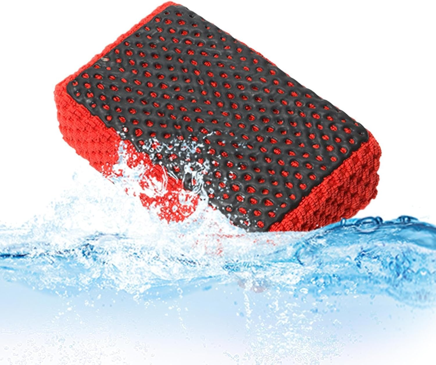 Auto Detailing Sponge - High-Density Car Cleaning Pad, Reusable Vehicle Wash Sponge | Soft Microfiber Car Wash Tool, Lint- Finish, Car Care Accessory, Automotive Cleaning Sponge image number 4