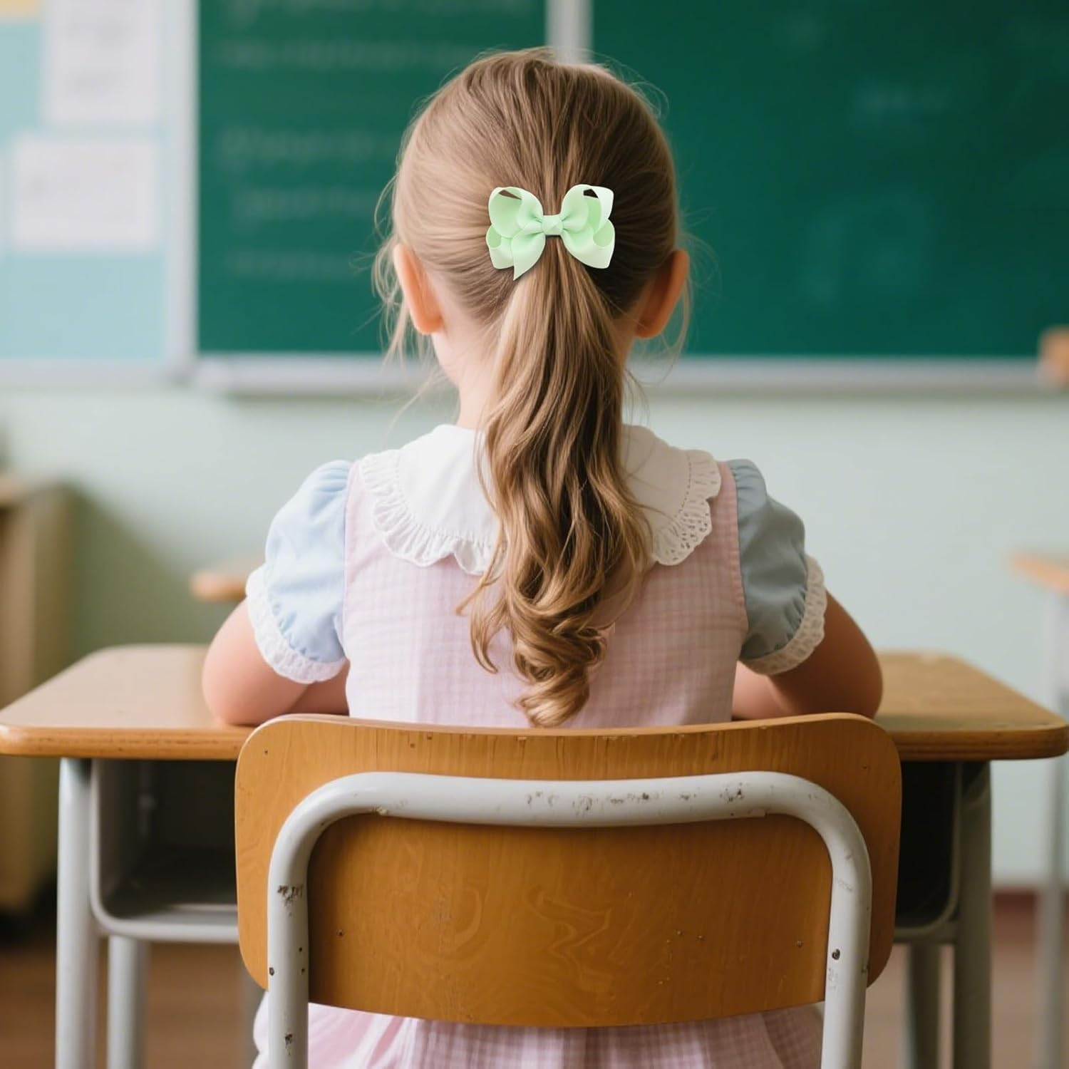 JOVALA 40PCS Baby Hair Ties with Bows for Toddler,3.54 Inch Tiny Hair Bows with Elastic Loop Ponytail Ties Pony Tail Holder Hair Bands Accessories for Infants Toddlers Baby Girls Kids image number 3