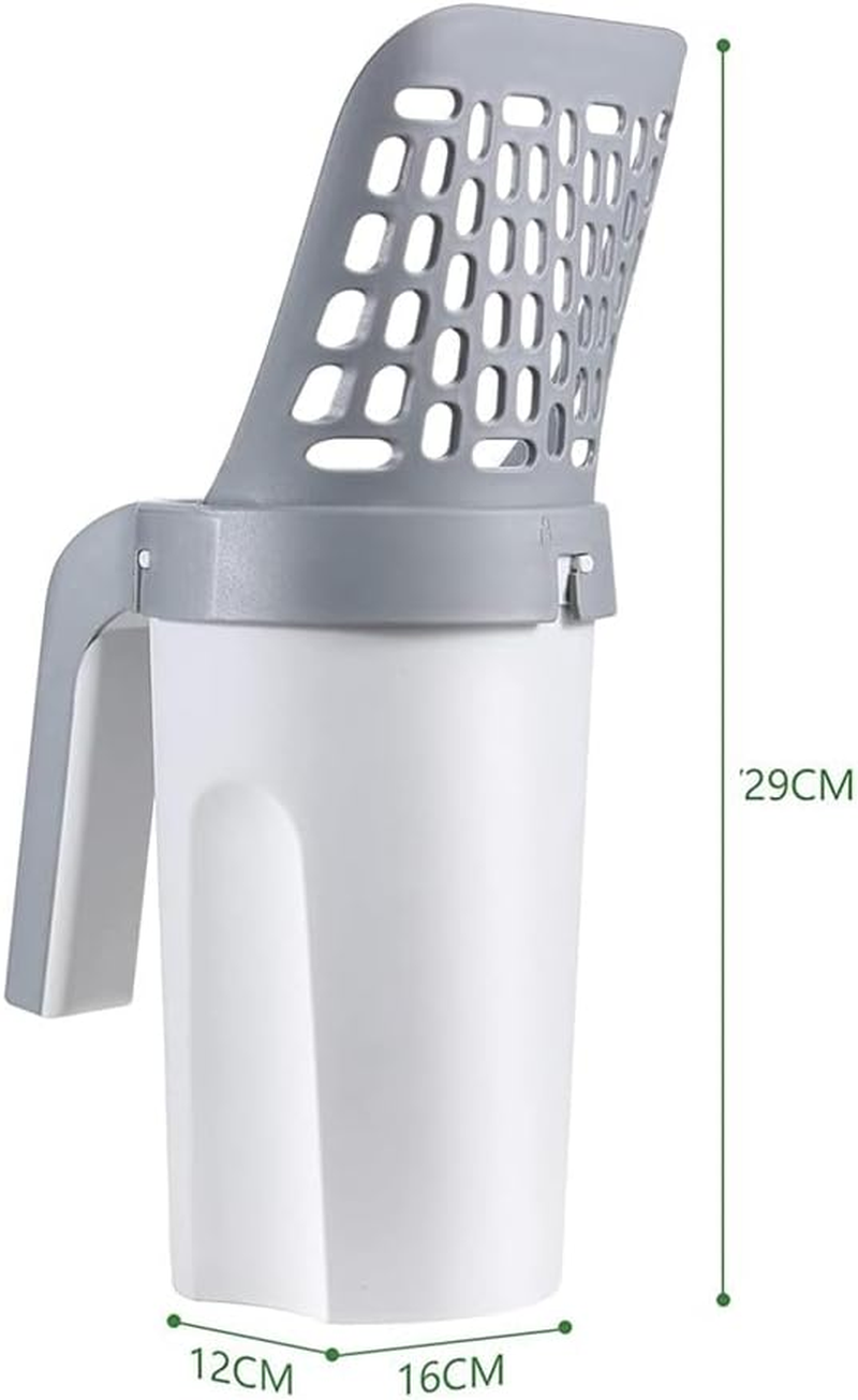 Cat Litter Scoop Integrated Detachable Shovel Holder Poop Pet Sifter Cleaning AU image number 3