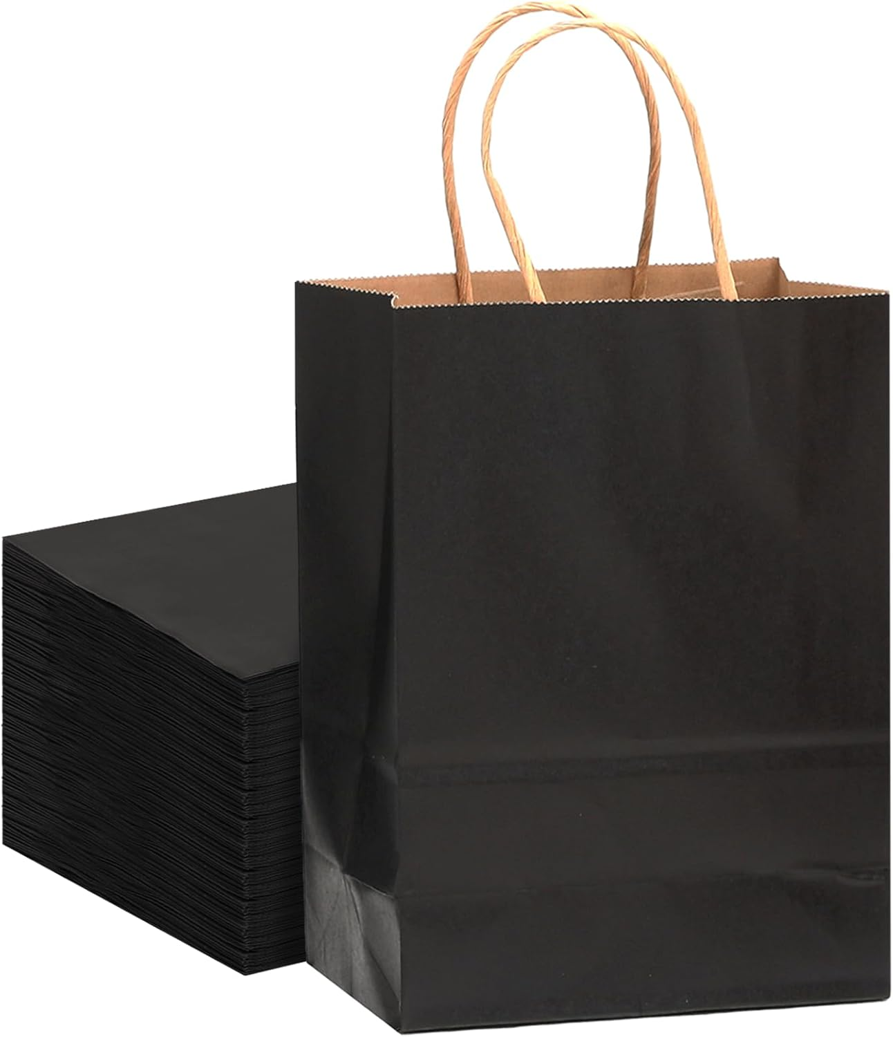 Gcardist 32 Kraft Bags 21X15X8Cm with Handles Small Gift Party Bags Purple Shopping Treat Bags Multiple Uses（8.3X6X3.2Inch Small Size）