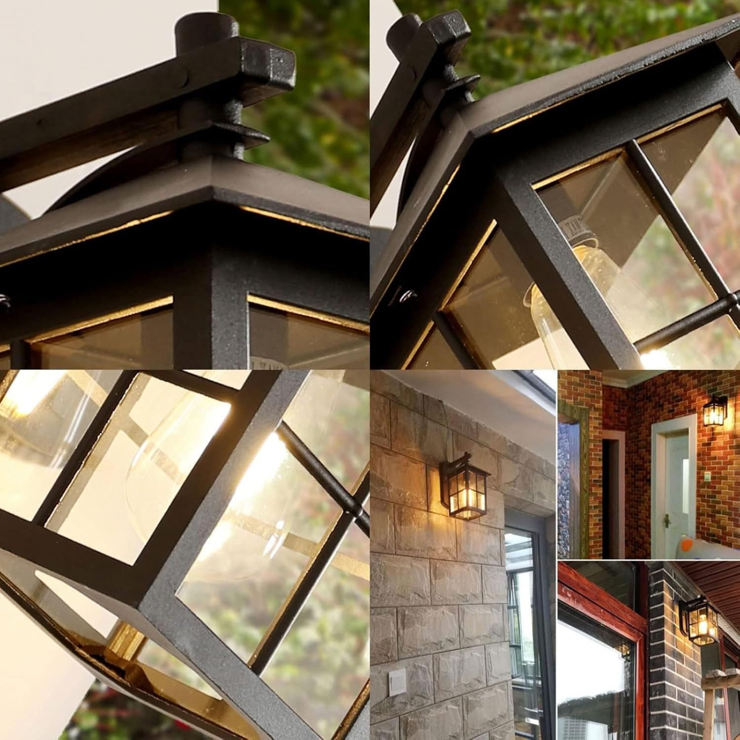 Wall Mount Porch Wall Lantern IP65 Weatherproof with Lamp Outdoor Wall Porch Light Exterior Outdoor House Lights Wall Lighting image number 4