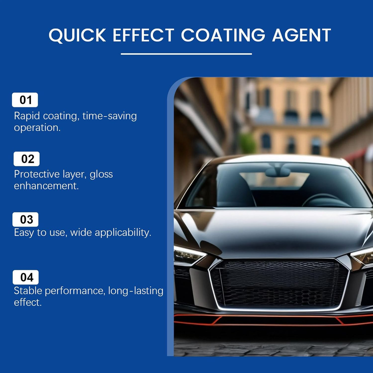 Ceramic Spray Coating, 120Ml Quick Effect High Gloss Automotive Polish, Car Ceramic Protection with Easy Application, Detailing Spray with Nano Formula, Coating Liquid for Windshield Tire Trim image number 6