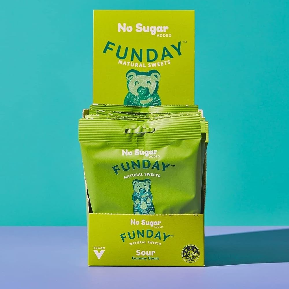 Sour Vegan Gummy Bears (Pack of 12)