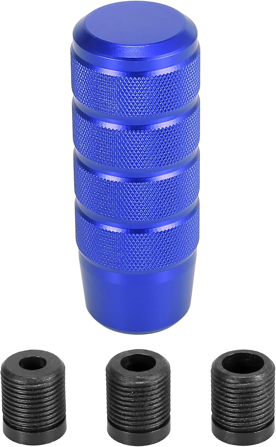 X AUTOHAUX Metal Universal 9.5Cm Shift Knob Gear Shift Manual Transmission Stick Shift Knob Set for Car Black