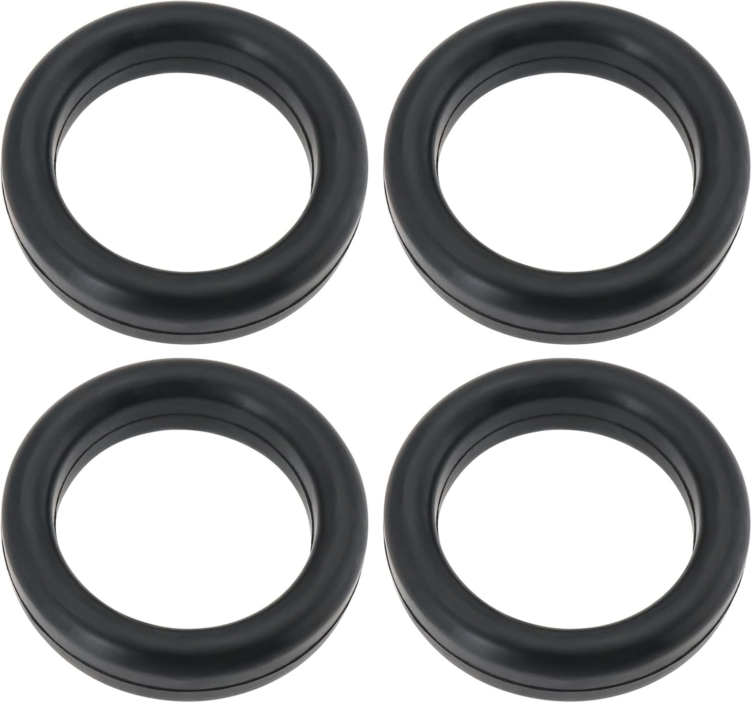 VGOL 4Pcs Car Muffler Exhaust Hanger Liner Exhaust Hanger EPDM Rubber 70Mm Outer Diameter 50Mm Inner Diameter for Hanging Exhaust Back Box