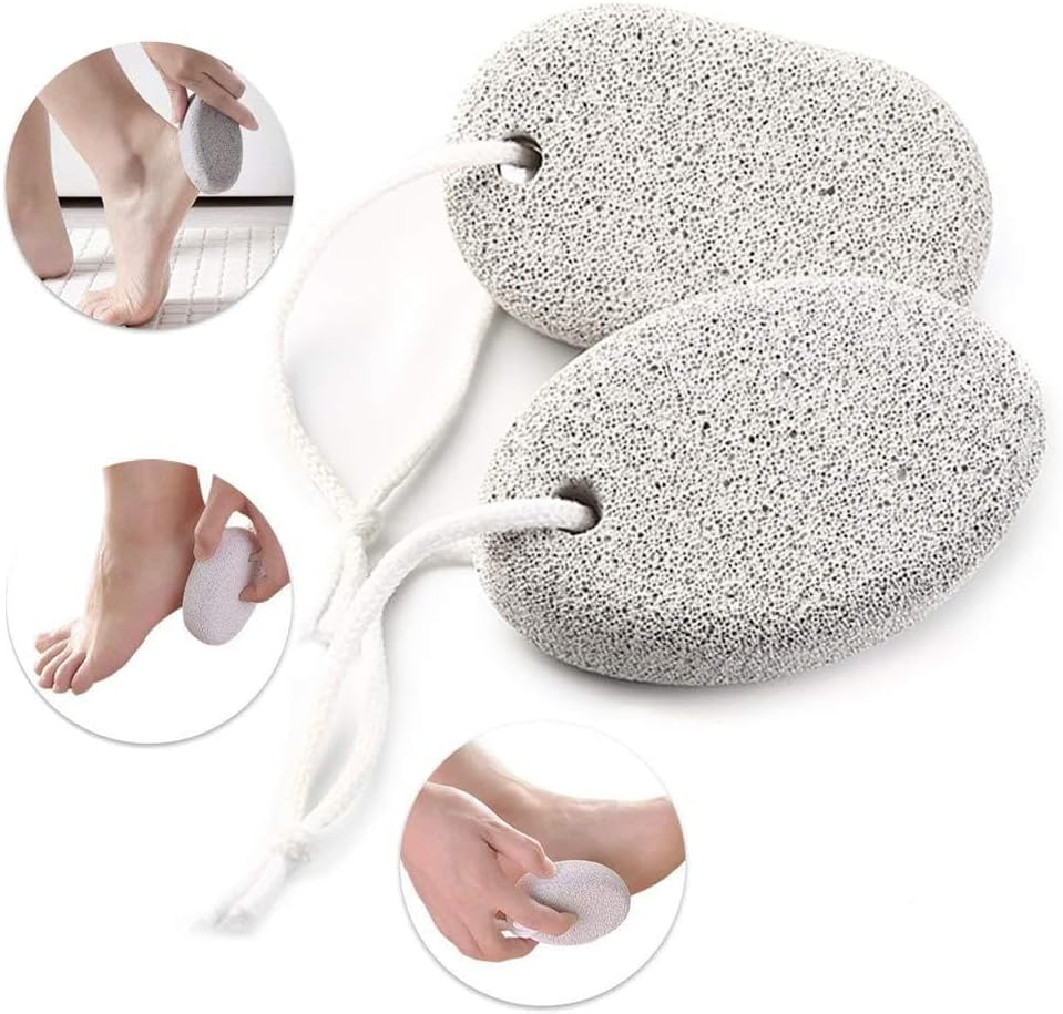 6PCS Pumice Stone for Feet,Exfoliation Remove Dead Skin Pedicure Tool,Lava Pedicure Tools Hard Skin Callus Remover for Feet,Heels and Hands image number 1