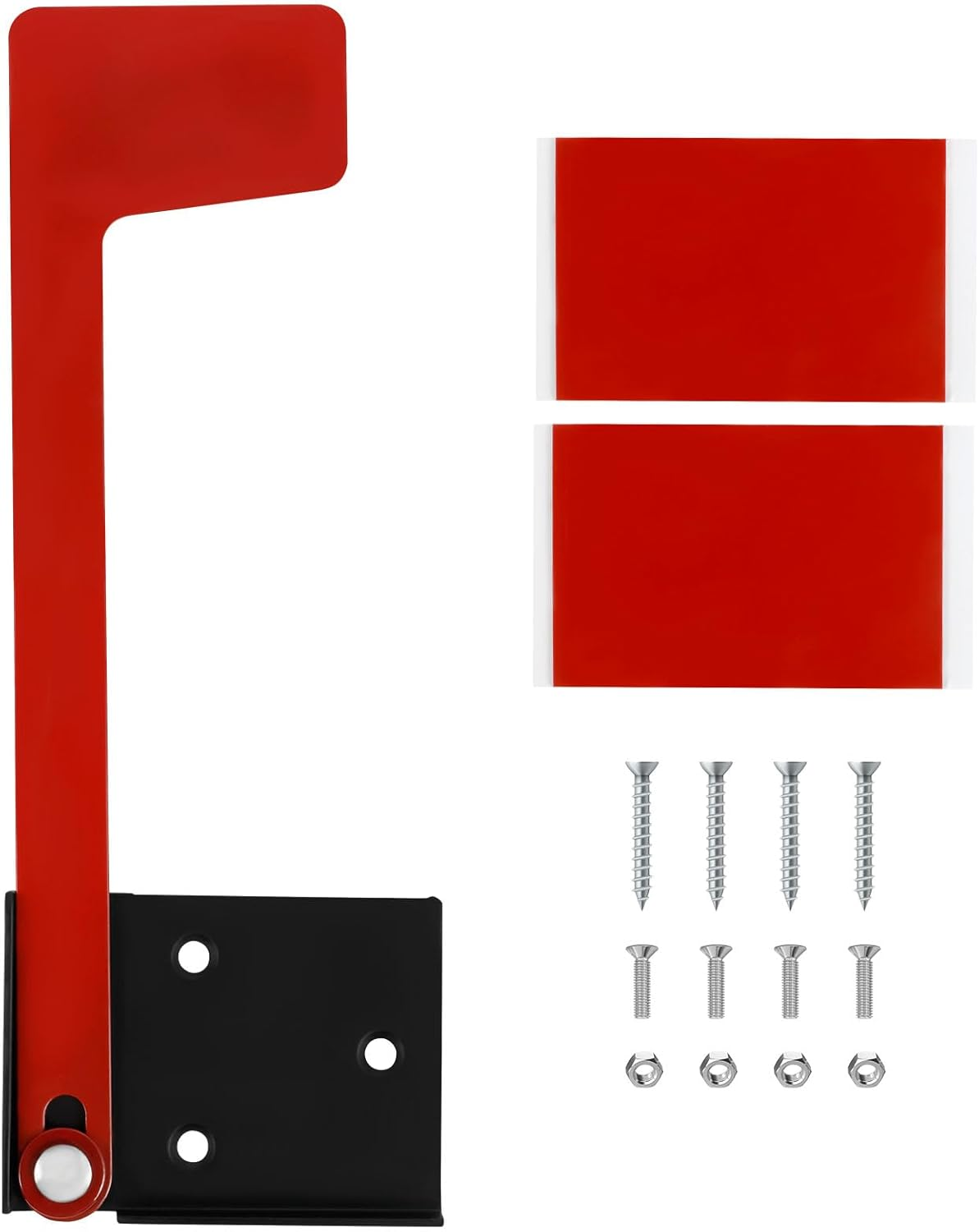 1Pc/2Pcs Mailbox Flag Replacement Kit with Double Sided Adhesive Professional Mailbox Replacement Flag Kit Multiple Installation Methods for Metal Brick Stone Wood and All Other Surfaces (01)